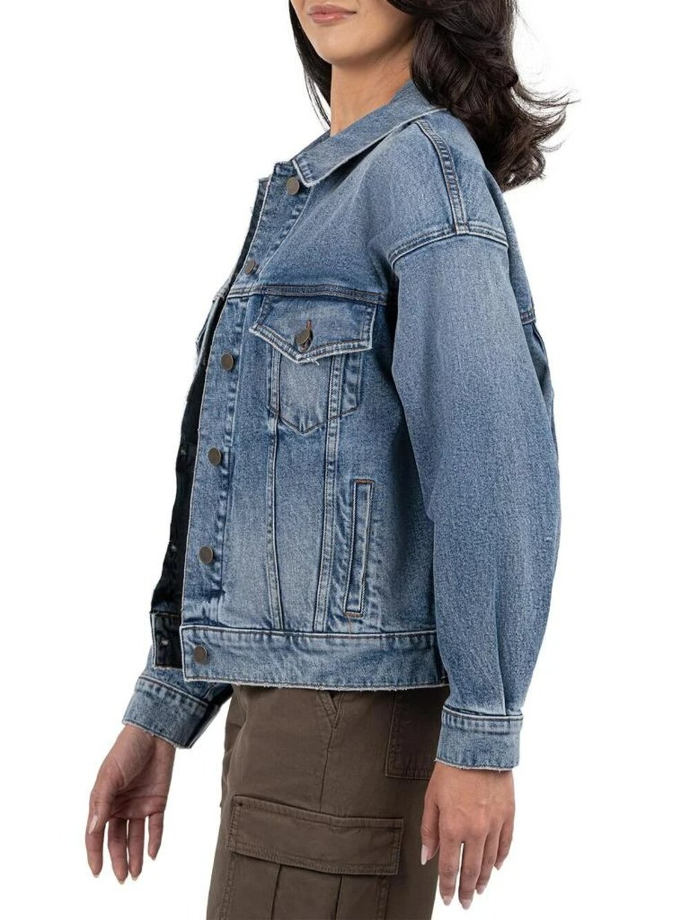 NEW! KUT FROM THE KLOTH DENIM LIZ TRUCKER JACKET - Picture 5 of 6
